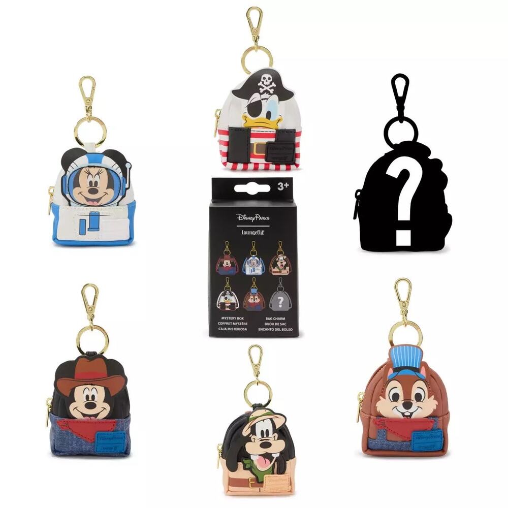 Disney Parks Mystery Loungefly Mini Backpack Bag Charm Mickey & Friends 2026